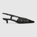 Gucci Women’s GG crystal slingback pump